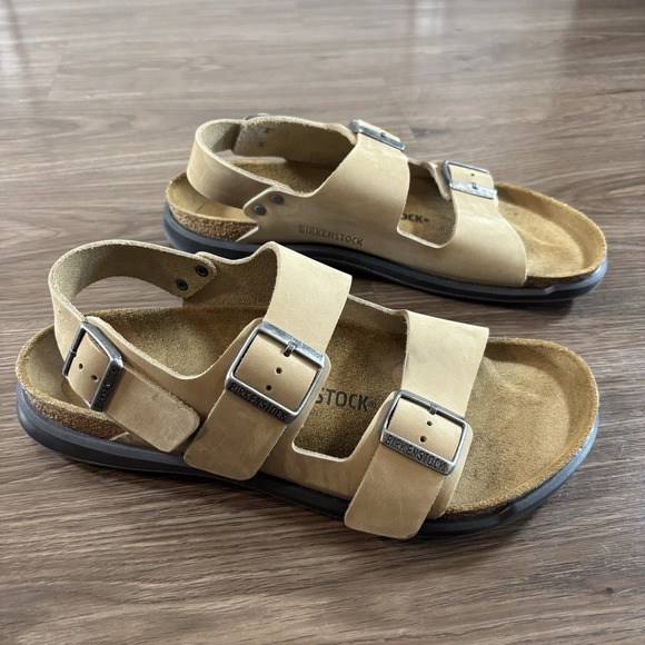 Birkenstock Men's Milano Rugged Sandals Khaki 42 EU / 9 US - Picture 1 of 5